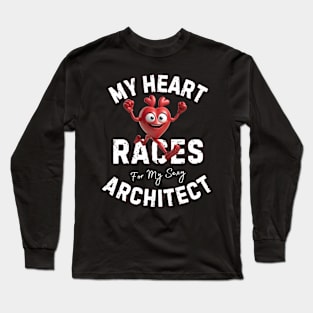 My Heart Racest - Architect Long Sleeve T-Shirt